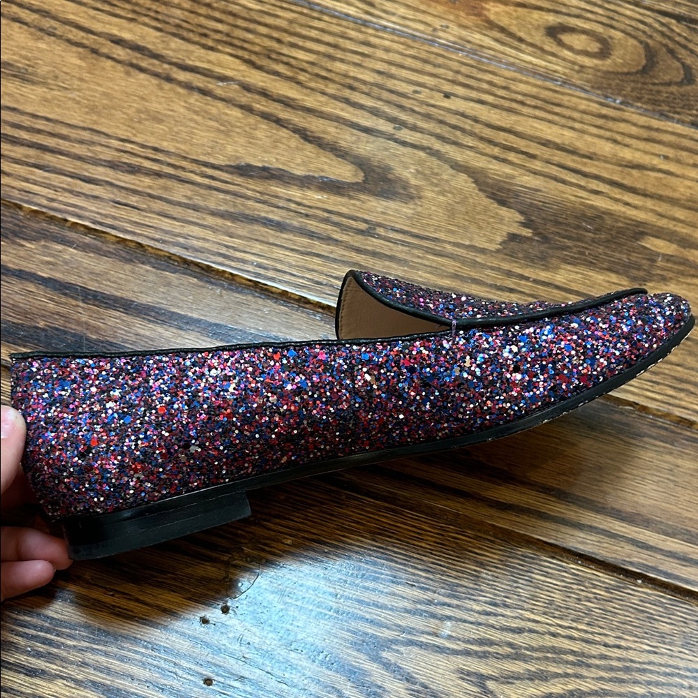Kate Spade Multicolor Glitter Loafers